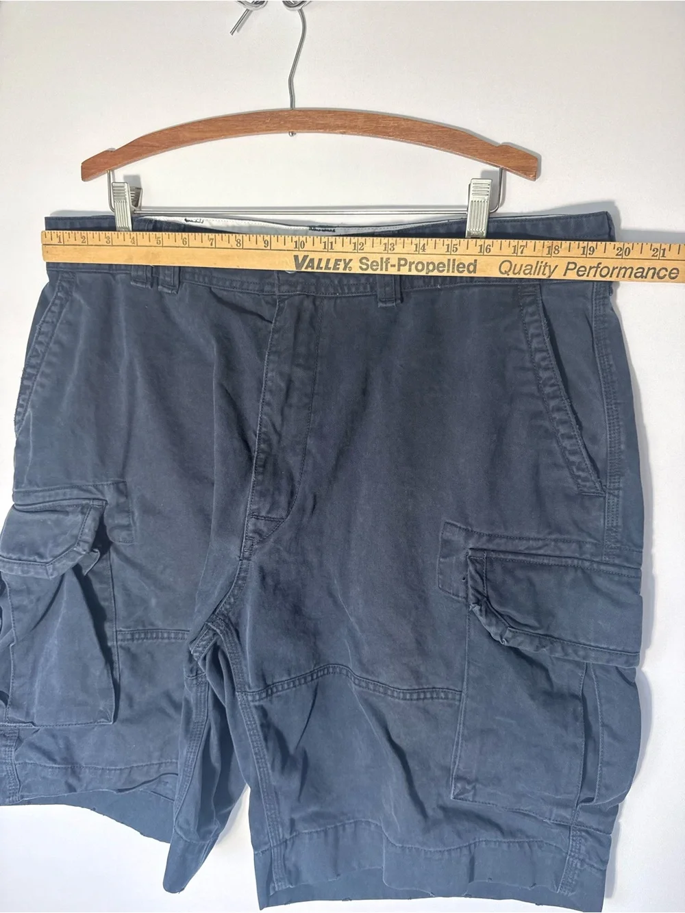Polo by Ralph Lauren Dark Navy Cargo Shorts 40T 23” Long Baggy Reinforced Hem